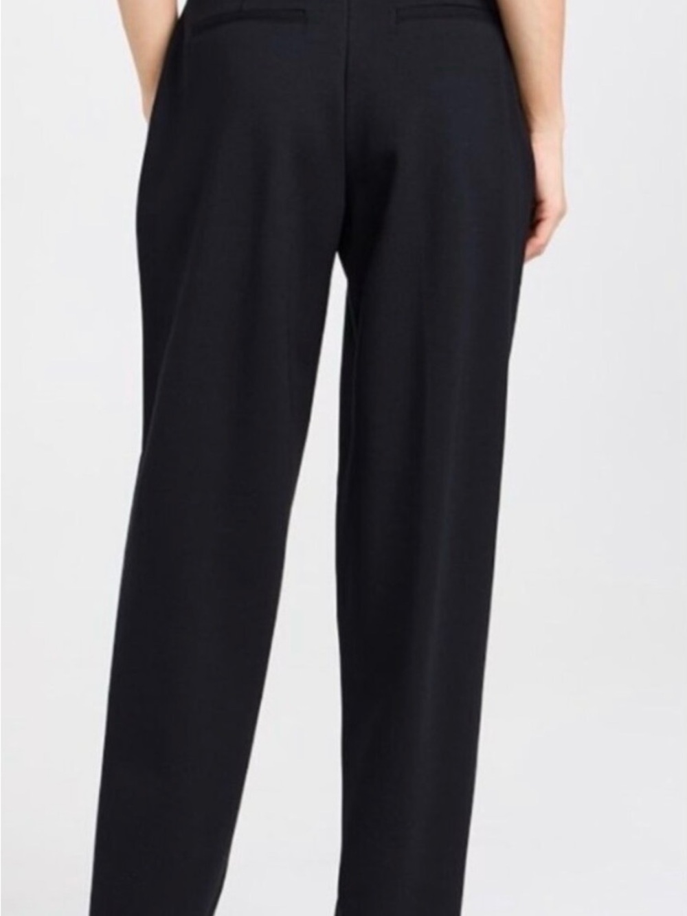 SPANX Black Straight-Leg Ponte Pants - small/petite